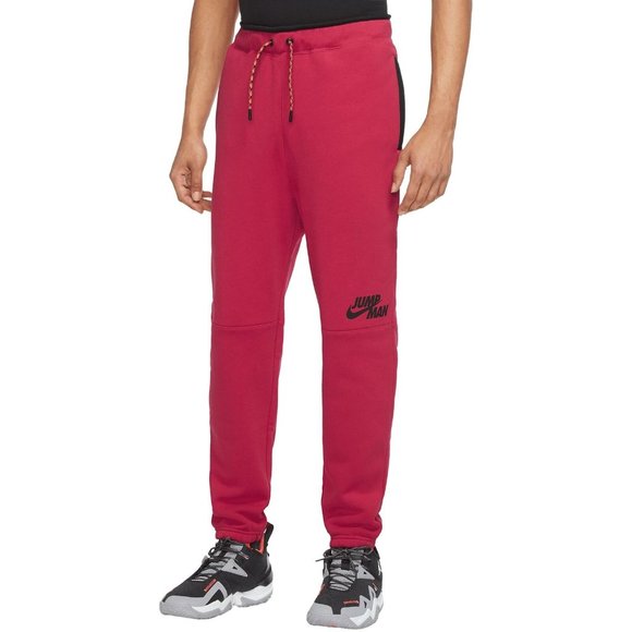 Nike Other - Nike Air Jordan Jumpman Joggers Men's Fleece Pants Gym Sport Red DJ0260-652